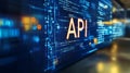 API Application Programming Interface Software Development Tool On Digital Background Royalty Free Stock Photo