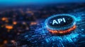 API,Application Programming Interface, Software development tool , Technology abstract concept. Royalty Free Stock Photo