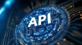 API Application Programming Interface Technology Concept. Business, Modern Software Development Tool Royalty Free Stock Photo