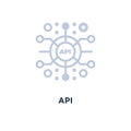 api icon. application programming interface concept symbol desig Royalty Free Stock Photo