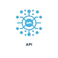 api icon. application programming interface concept symbol desig