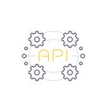 API icon, application programming interface Royalty Free Stock Photo