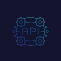 API icon, application programming interface Royalty Free Stock Photo