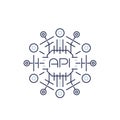 API icon, application programming interface Royalty Free Stock Photo