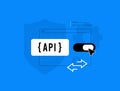 Api interface secure platform workflows. Application programming interface integration with api technology for scalable Royalty Free Stock Photo