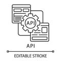 API linear icon
