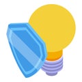 Api secured idea icon isometric vector. Web code Royalty Free Stock Photo