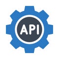 API setting glyphs double color icon