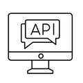 Api Vector icon which can easily modify or edit . Royalty Free Stock Photo