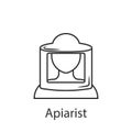 Apiarist icon. Element of profession avatar icon for mobile concept and web apps. Detailed Apiarist icon can be used for web and