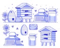 Beekeeping and Apiary Icon Set