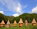 Apiary in mountains