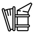 Apiary smoker icon, outline style