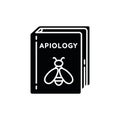 Apiology black glyph icon Royalty Free Stock Photo