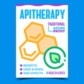 Apitherapy Creative Promotional Poster Vector