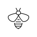 Apitherapy icon. Bee sting vector illustration