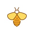 Apitherapy icon. Bee sting vector illustration