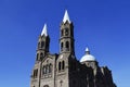 Gothic Basilica of apizaco city, tlaxcala, mexico I Royalty Free Stock Photo