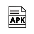 APK File Format Icon, Perfect for Software and Mobile App Graphics Royalty Free Stock Photo
