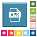 APK file format white icons on edged square buttons