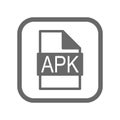 Apk icon logo Royalty Free Stock Photo