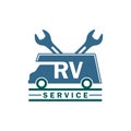 Aplicative logo for rv service Royalty Free Stock Photo