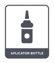 aplicator bottle icon in trendy design style. aplicator bottle icon isolated on white background. aplicator bottle vector icon