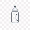 Aplicator Bottle vector icon isolated on transparent background,