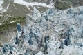 Apline glacier blue ice