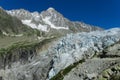 Apline glacier and peak