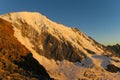 Apline peaks at Montblanc