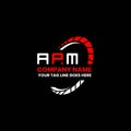 APM letter logo creative design with vector graphic, APM