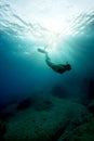 Apnea - Freediving in turquoise water