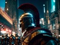 Apocalypse in the modern world, a medieval knight in a modern city
