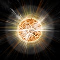Apocalypse - Sun Explosion Royalty Free Stock Photo