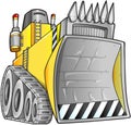 Apocalyptic Bulldozer Vector Royalty Free Stock Photo