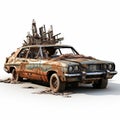 Apocalyptic Car: A Multilayered Deconstructed Object Of Explosive Wildlife