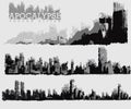 Apocalyptic city illustration Royalty Free Stock Photo