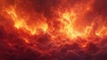 Apocalyptic Explosion and Fiery Smoke Symbolizing Intense Danger AI Generated