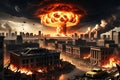 Apocalyptic Scene: Capturing the End of the World Through a Global Nuclear War - Catastrophic Explosion