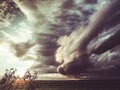 Apocalyptic storm clouds Royalty Free Stock Photo