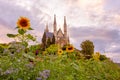 Apollinaris church Monastery landscape in Remagen Pilgrimage site and culture on the Rhine Germany Royalty Free Stock Photo