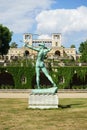 Apollo the Archer in the garden of Orangery Palace in Sanssouci Park. Potsdam, Germany. Royalty Free Stock Photo