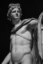 Apollo Belvedere statue. Detail Vatican museum