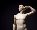 Apollo Crowning Himself - Antonio Canova`s ancient sculpture in Italian Museum