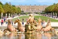 The Apollo Fountain and the gardens of the Palace of Versailles