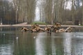 Apollo fountain in Versailles gardens, Paris, France Royalty Free Stock Photo