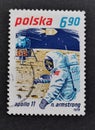 Apollo 11 moon landing at the old postage stamps