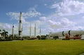 Apollo rockets on display in Kennedy Space Center