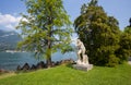 Apollo statue in the Gardens of Villa Melzi in the village of Bellagio on Como lake, Italy